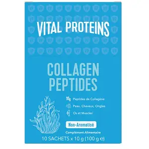 Comparateur de prix : Vital Proteins Collagen Peptides Collagène Bovin en Poudre 10 sticks de 10g