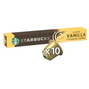 NESTLE Pack de 10 capsules café Starbucks by Nespresso Vanille pas cher