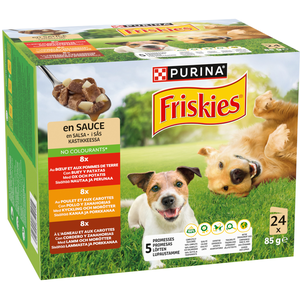 Purina 24x85 Friskies Adult en sauce au boeuf, au poulet et à l'agneau Nourri... pas cher