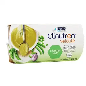 Comparateur de prix : Clinutren velouté légumes verts lot de 4 x 200ml