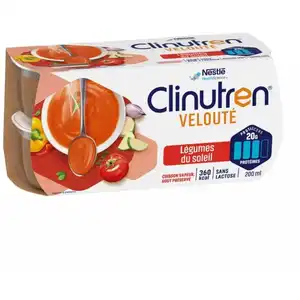 Comparateur de prix : Clinutren Velouté, Dadfms, légumes du soleil, 200 ml x 4