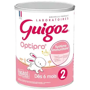 Comparateur de prix : Guigoz Optipro Lait 2ème Age +6m 780g