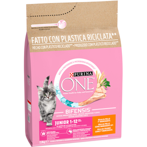 PURINA ONE Junior 1-12 mois poulet pour chaton - 2 x 2,8 kg pas cher