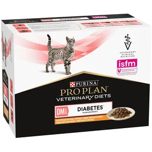 Comparateur de prix : Pro Plan Veterinary Diets DM St/Ox Diabetes Management   Pâtées en bouchées pour chat