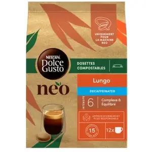 Comparateur de prix : Dosette Café Souple NESTLE NEO Lungo Décaffeina