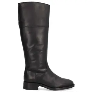 Alpe pour femme. 534208 Bottes Couture en cuir noir (36), Plat, Fermeture éclair, Casuel