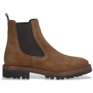 Alpe pour femme. 260911 Bottines en cuir marron Militare (36), Plat, Aucun, Casuel