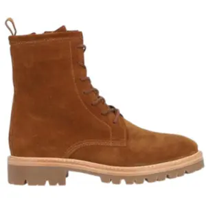 Alpe pour femme. 261011 Militare Baby Silk bottines en cuir marron (36), Plat, Lacets, Fermeture éclair, Casuel