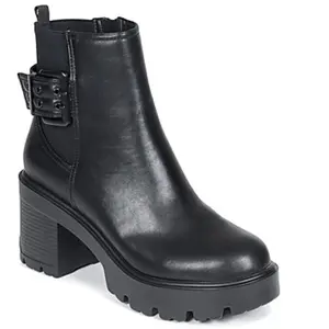 Mustang pour femme. 54877 Bottines Emeline noires (39), 5 à 8 cm, Fermeture éclair, Casuel