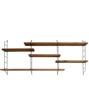 Hannun Etagère en bois de couleur marron