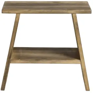 Hannun Table basse en bois de couleur marron pas cher
