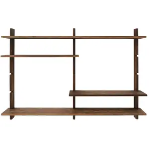 Hannun Etagère modulaire en bois marron pas cher