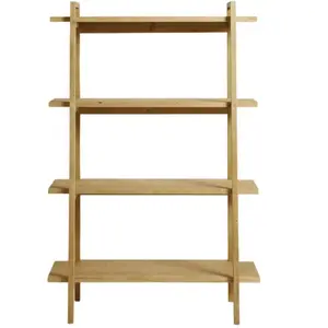 Hannun Bibliothèque en bois d’épicéa couleur marron clair pas cher