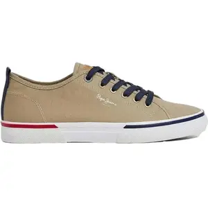 Pepe Jeans Chaussures Basses Toile Pepe Jeans Kenton Smart M Marron 44 pas cher