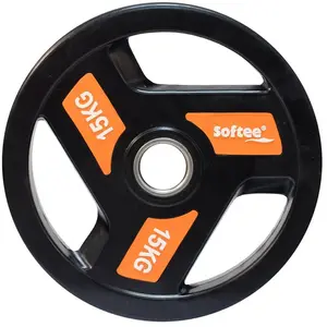 Comparateur de prix : Disque de musculation Softee Modern - 15 kg - Poignées de barre de 50 mm