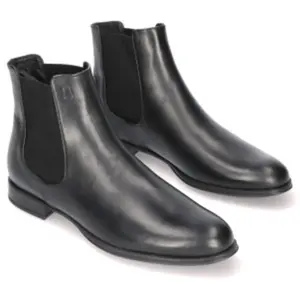 Pretty Ballerinas pour femme. 46611 Bottines en cuir Pat noires (38), Plat, Aucun, Casuel