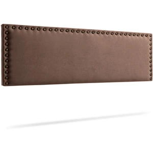 Moonia Tête de Lit Tapisée MODENA Aqualine 90x55x8 cm - Chocolat - pas cher