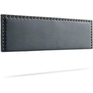 Moonia - Tête de lit rembourée Modena gris foncé - 160 cm T.U pas cher
