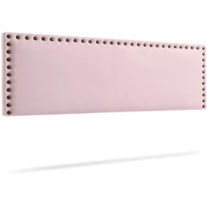 Moonia Tête de Lit Tapisée MODENA Aqualine - 145 x 55 cm - Rose Clair - pas cher