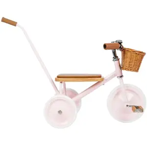 Tricycle vintage en métal rose Banwood