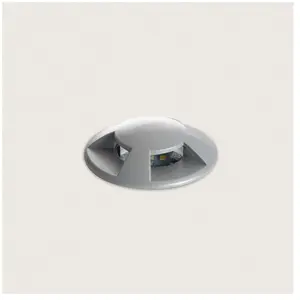 TECHBREY Balise Extérieure Led 1w Encastrable Sol 4l 24v Dc Loto Grise Blanc Ne... pas cher