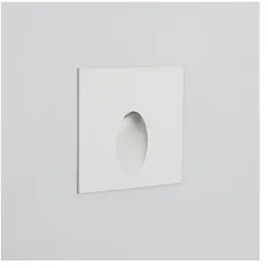 Comparateur de prix : Balise Extérieure Murale Led Encastrable 3w Carrée Ellis Blanche Bla...