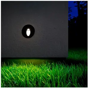 Comparateur de prix : Balise Extérieure Murale Led Encastrable 3w Ronde Boiler Noire Blanc N...