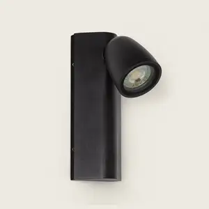 LEDKIA Applique Murale Extérieur Aluminium Abel Noir pas cher