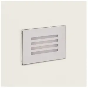 Comparateur de prix : Ledkia Balise Extérieure Led 3w Encastrable Au Mur Adam Argent