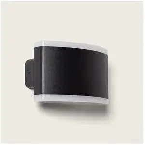 Comparateur de prix : Ledkia Applique Murale Extérieure LED Bertol - Noir