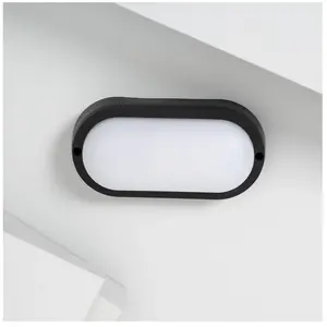 Comparateur de prix : TECHBREY Ledkia Plafonnier LED Extérieur Hublot - Noir
