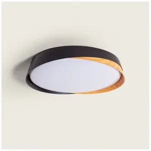 Comparateur de prix : Ledkia Plafonnier Led 28w Rond Ø420 Mm Cct Sélectionnable Nil Noir