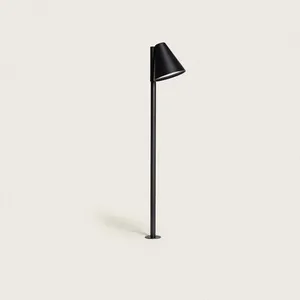 Ledkia Balise Extérieur LED 6W sur Pied 60cm avec Piquet Drimlec Noir matVendu parrue-du-commerce