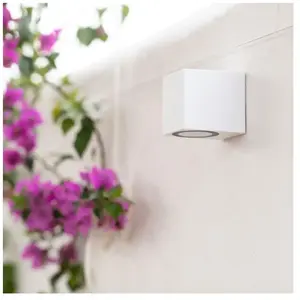Comparateur de prix : TechBrey Applique Murale Extérieure Miseno Blanche Blanc 78 mm