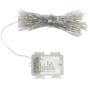 Comparateur de prix : LEDKIA Rideau de Guirlande led Extérieur avec Piles 1m Centauro Multicolore