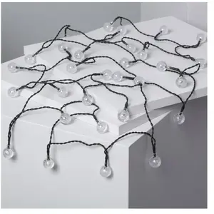 Comparateur de prix : TECHBREY Guirlande Led Extérieure Solaire 30 Boules 5m Blanc Froid 5000k