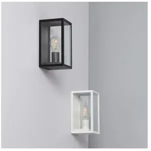 Comparateur de prix : TECHBREY Ledkia - Applique Murale Extérieure Aluminium et Verre Atrium Noir