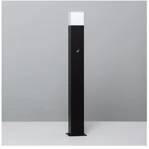 Comparateur de prix : TECHBREY balise augusta noire avec détecteur de présence pir 74cm iluzzia noir