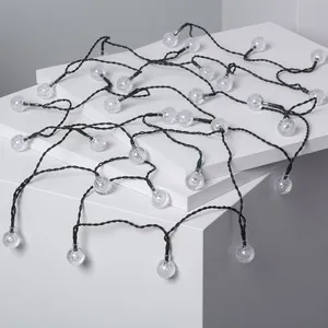 Comparateur de prix : TECHBREY Ledkia Guirlande LED Extérieure Solaire 30 Boules 5m - Blanc Chaud
