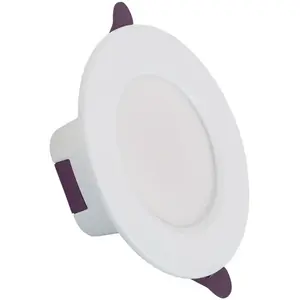 Comparateur de prix : Ledkia - Downlight led 8W Rond Bain IP65 Coupe ø 75 mm 5000K Blanc froid