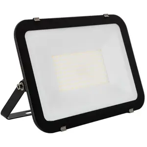 Comparateur de prix : TechBrey Projecteur LED Slim Crystal 120lm/W IP65 100W Noir Blanc Chau...