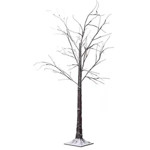 Comparateur de prix : LEDKIA Sapin de Noël 64 LED 150cm Blanc Chaud Marron foncé 850 mm