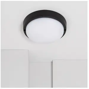 Comparateur de prix : TECHBREY Ledkia Plafonnier LED Hublot - Noir