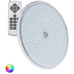 LEDKIA Ampoule led Piscine Slim Submersible PAR56 rgb 12V ac 35W IP68 Télécommande rf rgb