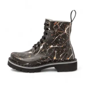 Art pour femme. 11166P112603_ESP Bottines en cuir 1166P noir (38), Plat, Lacets, Casuel