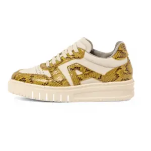 Art pour femme. 1177714YR003_0MU Baskets en cuir 1777 Belleville multicolore (38), Plat, Lacets, Casuel