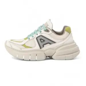 Art pour femme. 1163211Z8003_0MU Baskets en cuir 1632 Athens blanc (38), Plat, Lacets, Casuel pas cher