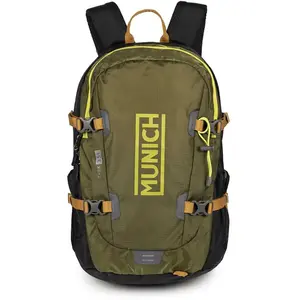 Munich Gym Sports Backpack Treck 35 l Khaki Fw24, 35L Mixte, Kaki
