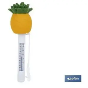 Thermomètre de piscine flottant ananas, mesure précise, Orange et vertVendu paramazon