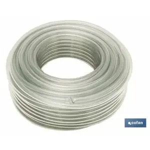 COFAN Tuyau pvc cristal monocouche 4x6mm/100m pas cher